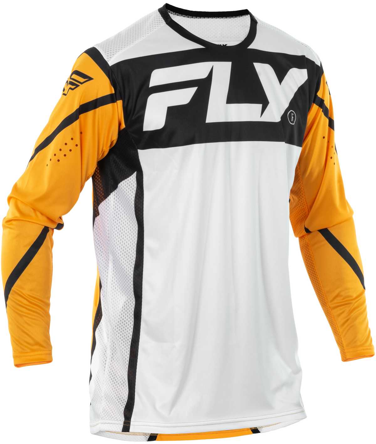 Fly Racing Lite Jersey 2X-Large White/Black/Mustard Offroad Performance Shirt