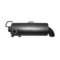 MBRP AT-8511P Single Slip-On Exhaust System with 4.5-Inch Performance Muffler for Polaris ATV/UTV