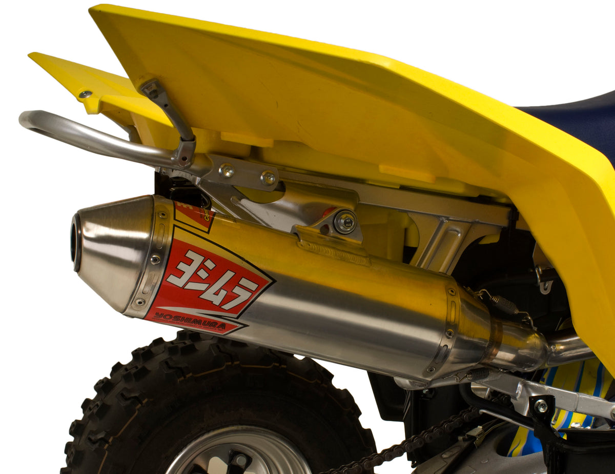 Yoshimura Signature RS2 Slip-On Exhaust for ATV/UTV – Fits Arctic Cat 400 DVX, Kawasaki KFX 400, Suzuki Lt-Z400 QuadSport Z