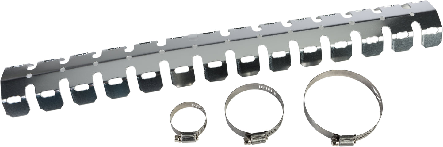 WPS Universal Pipe Protector - Silver Offroad Exhaust Body Guard Part #78-1925
