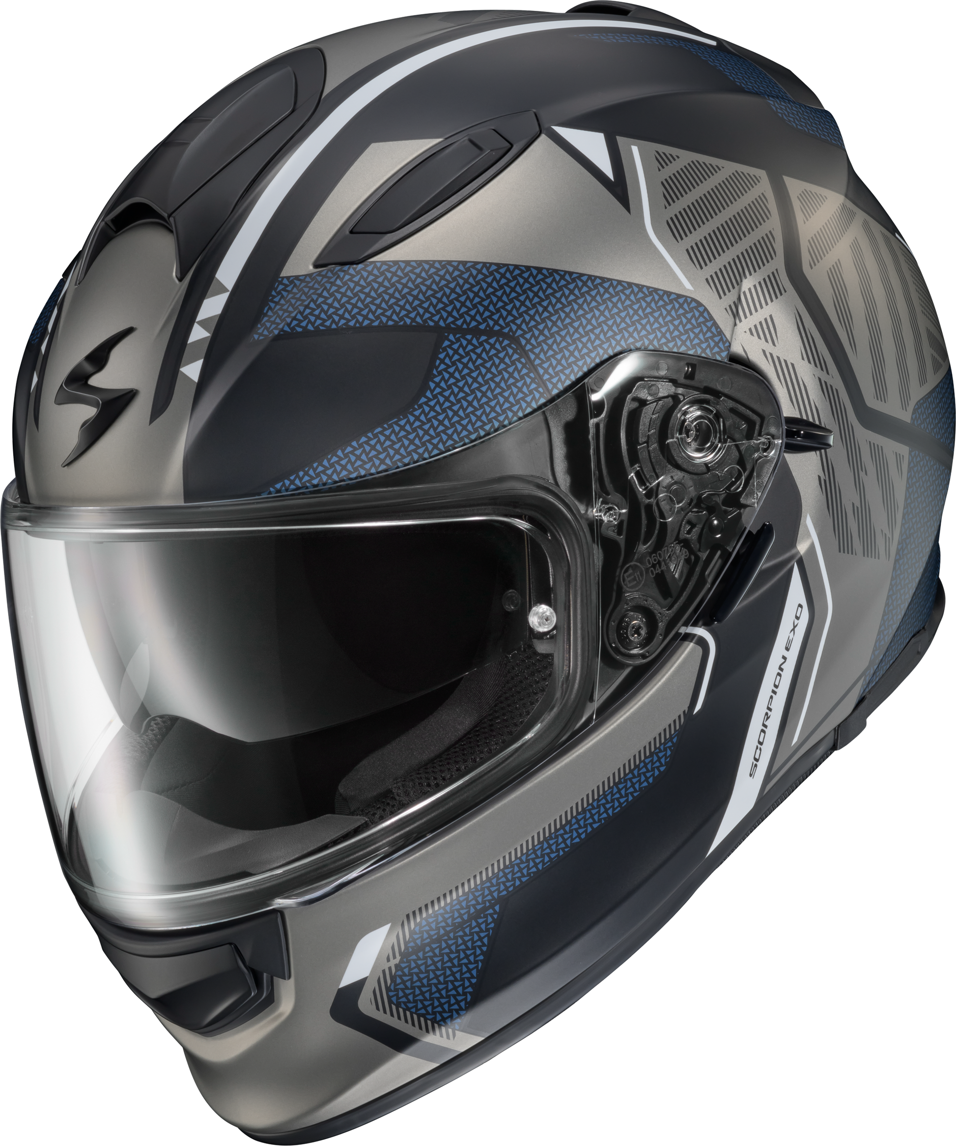Scorpion EXO Ryzer Full Face Helmet Switch Phantom XL – ECE 22.06 & DOT Certified Street Helmet with Sun Visor