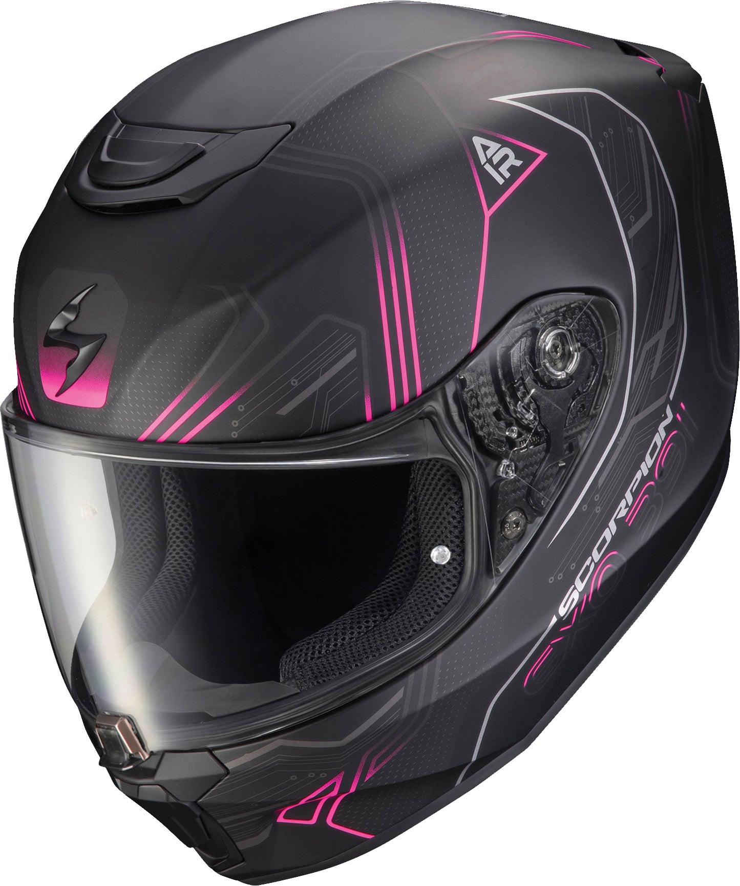 SCORPION EXO Exo R330 Full-Face Helmet in White/Pink – X-Large