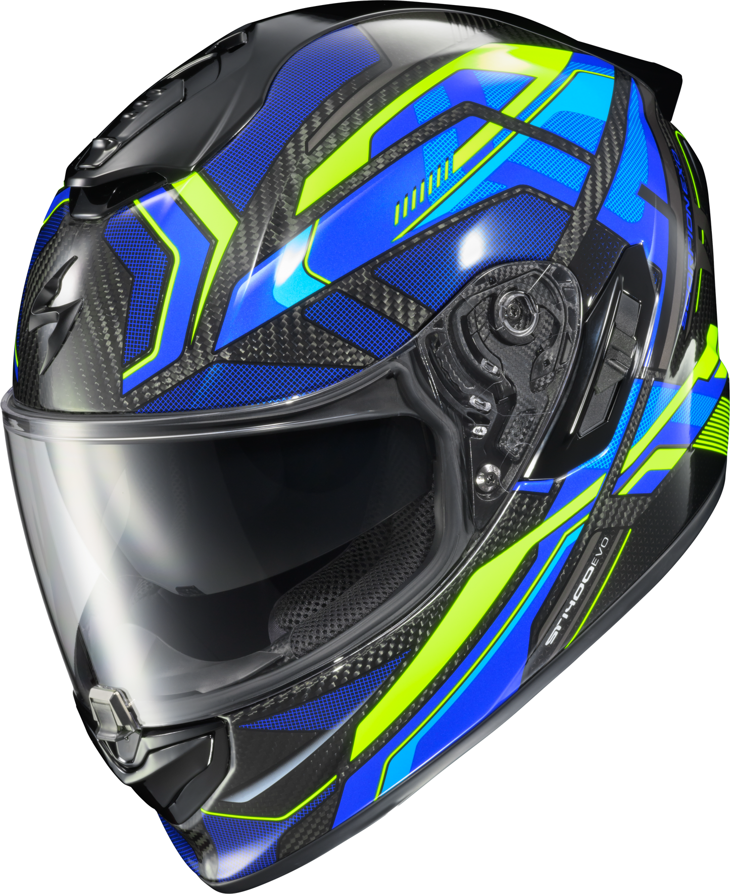 Scorpion EXO Exo St1400 EVO Carbon Full-Face Helmet in Blue, Medium