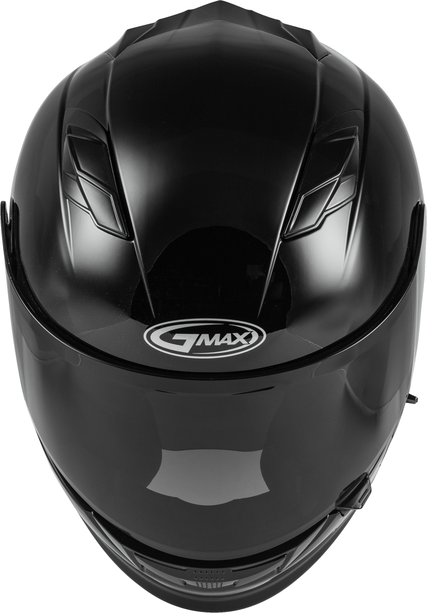 GMAX FF-98 Full Face Helmet in Black, X-Large – Street Motorcycle Helmet with Integrated LED Rear Light and Quick-Release Shield