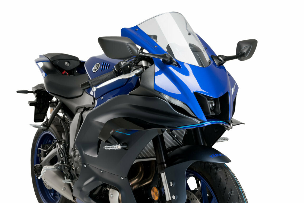 PUIG Race Side Spoilers for Yamaha YZF-R7 - Black, Part #21223N