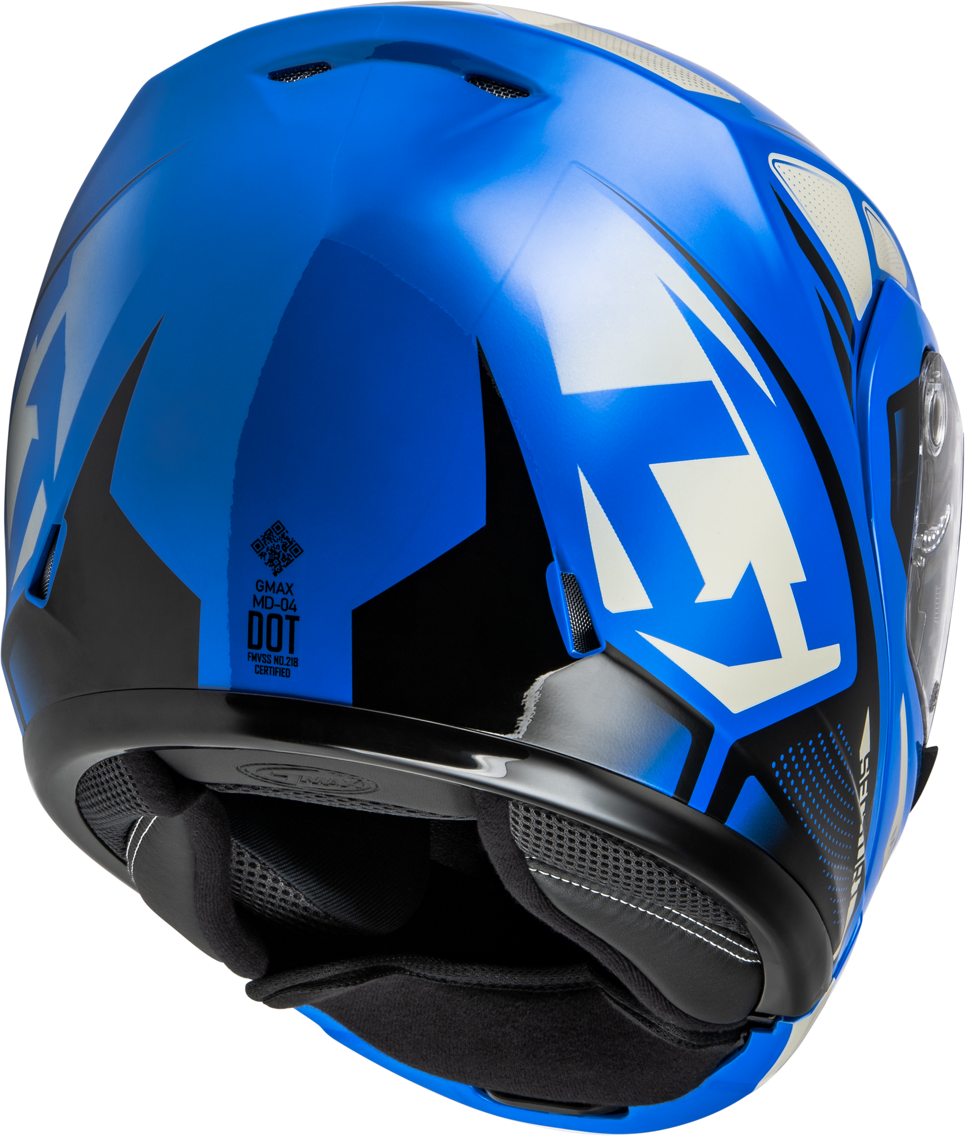 GMAX MD-04 Modular Helmet Blue/Black 3X-Large for Street Riders