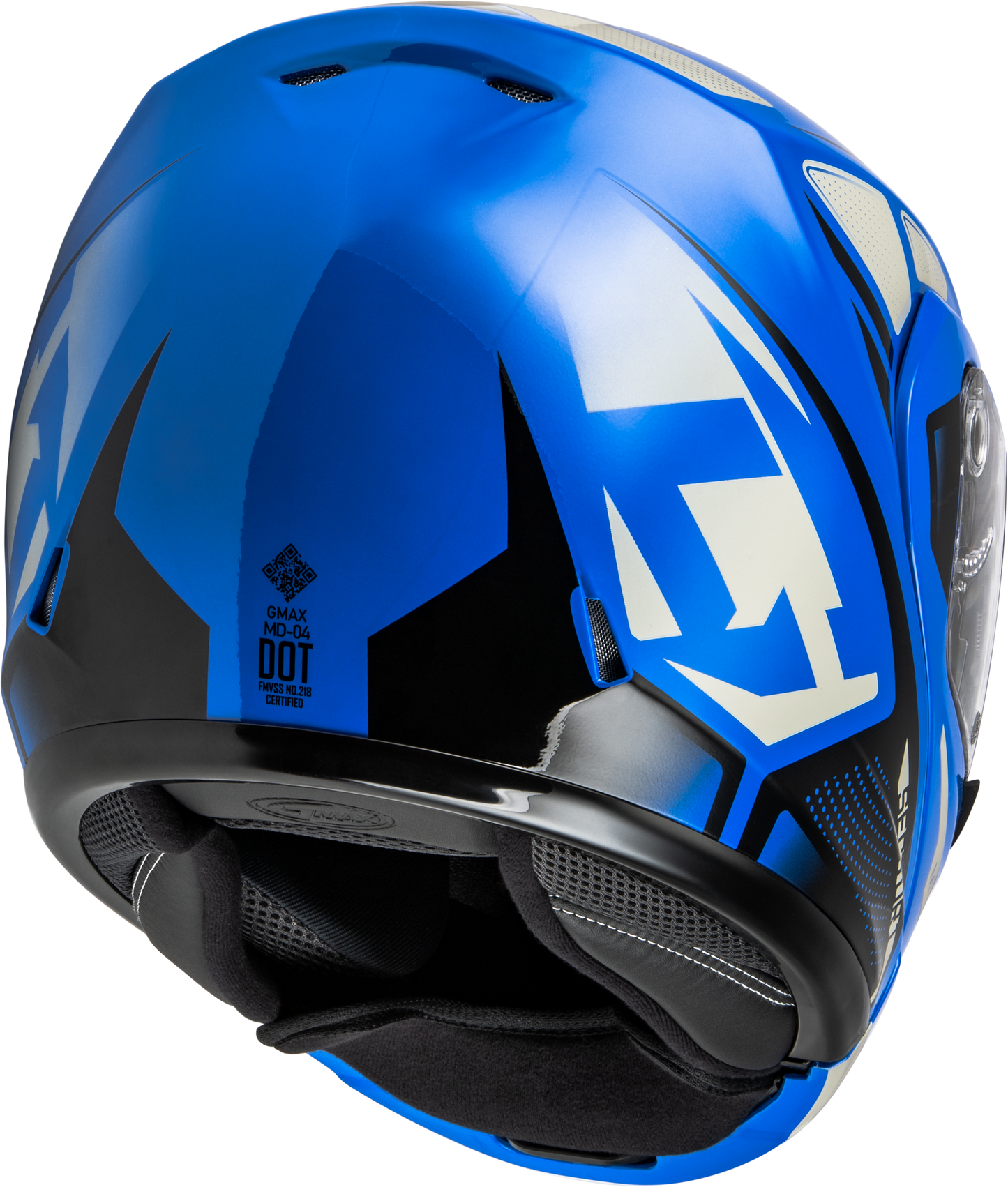 GMAX MD-04 Modular Helmet Blue/Black Small for Street Riding