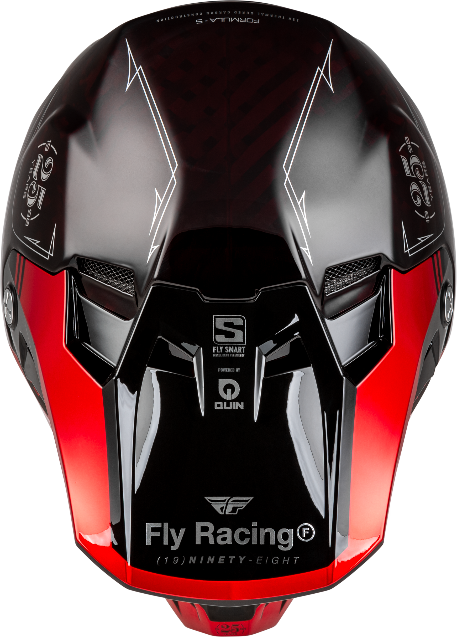 Fly Racing Formula S Carbon Legacy Helmet 2X-Large Black/Red Offroad Full-Face