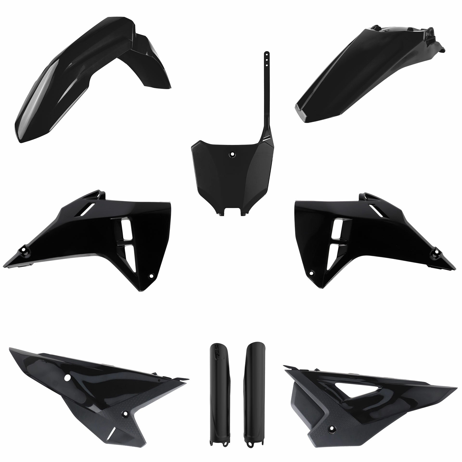 Polisport Plastic Kit for Honda CRF – Black Offroad Replacement Body Parts