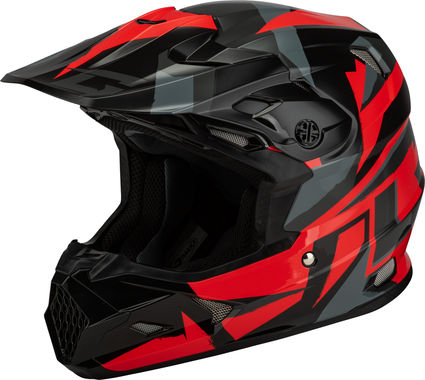 GMAX MX-96 Off-Road Helmet with MIPS System – Large, Black/Red