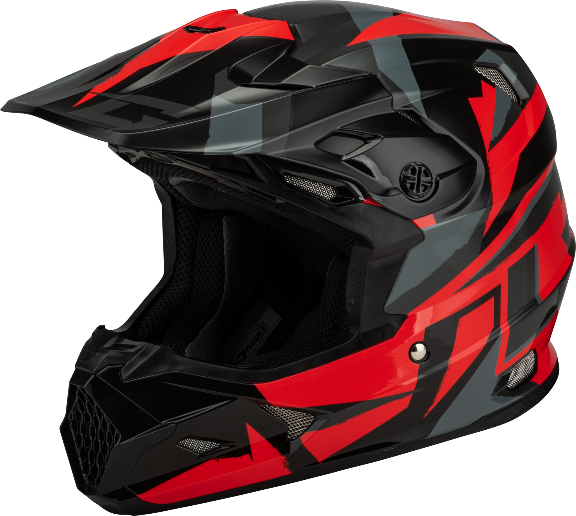 GMAX MX-96 Off-Road Helmet Black/Red, 2X-Large – Lightweight DOT Approved Design with MIPS and Advanced Ventilation