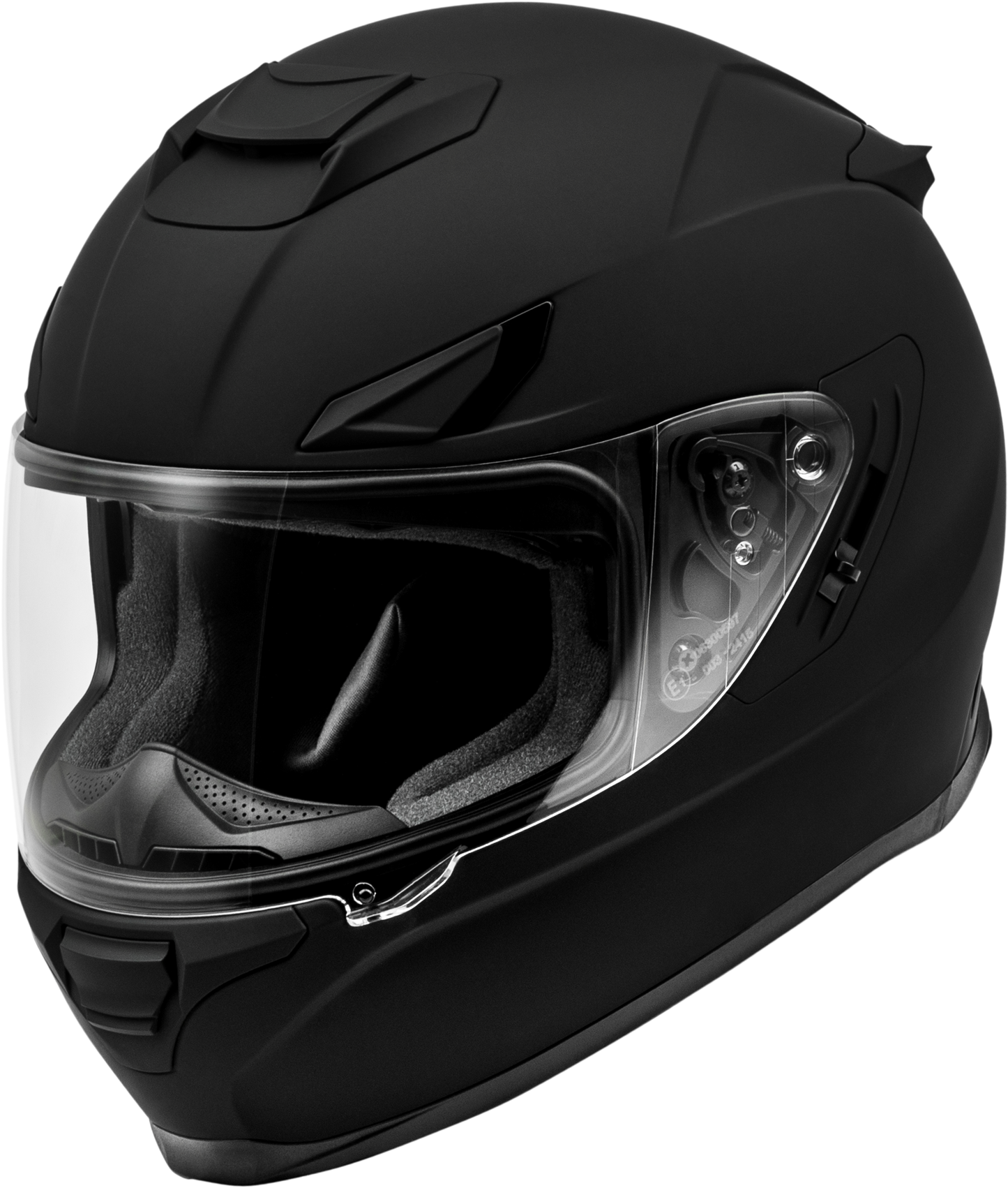 Fly Racing Sentinel Solid Helmet Matte Black Large - Full-Face Street Helmet with Advanced Safety Features