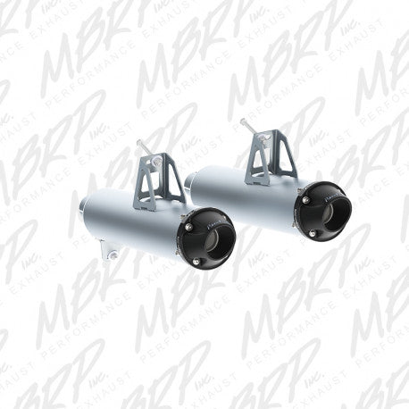 MBRP AT-9207PT Dual Slip-On Exhaust System with Performance Muffler for Can-Am Maverick 1000