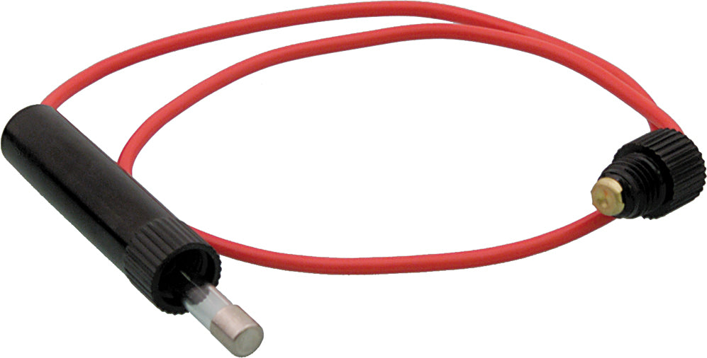 FIRE POWER 01-127-04 In-Line Fuse Holder with 9 Amp Fuse and 6-Inch 16 Gauge Wire for Offroad Electrical Applications