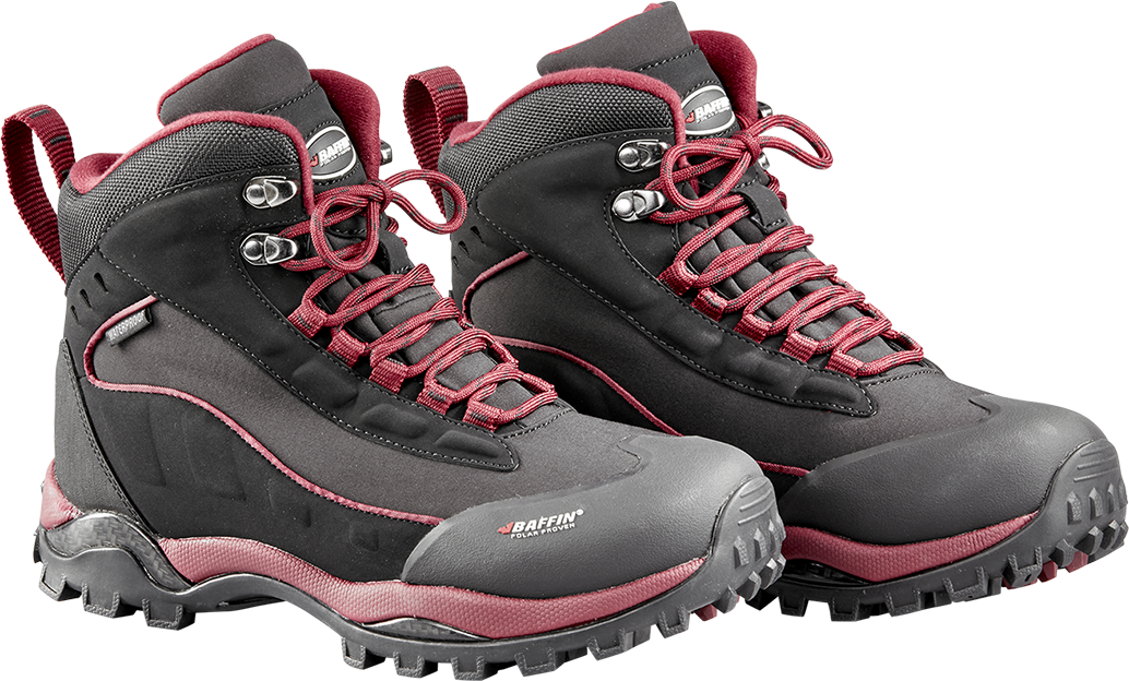 Baffin Women's Hike Winter Boots Black/Sangria US 10 – High-Performance Snow Footwear