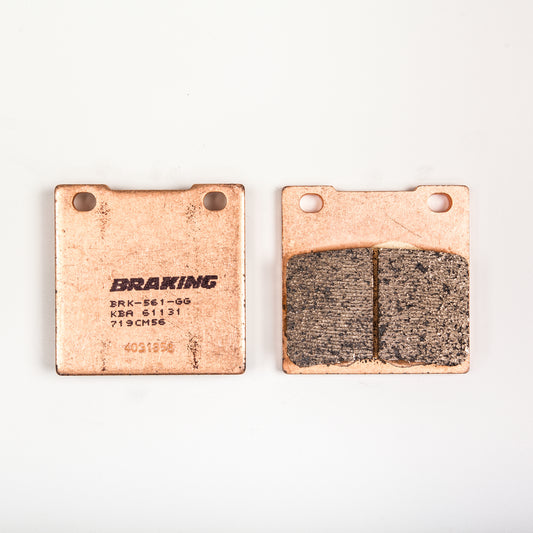 BRAKING Rear Sintered Metal Brake Pad Set for Kawasaki ZRX1200 and ZX1200 Ninja ZX-12R
