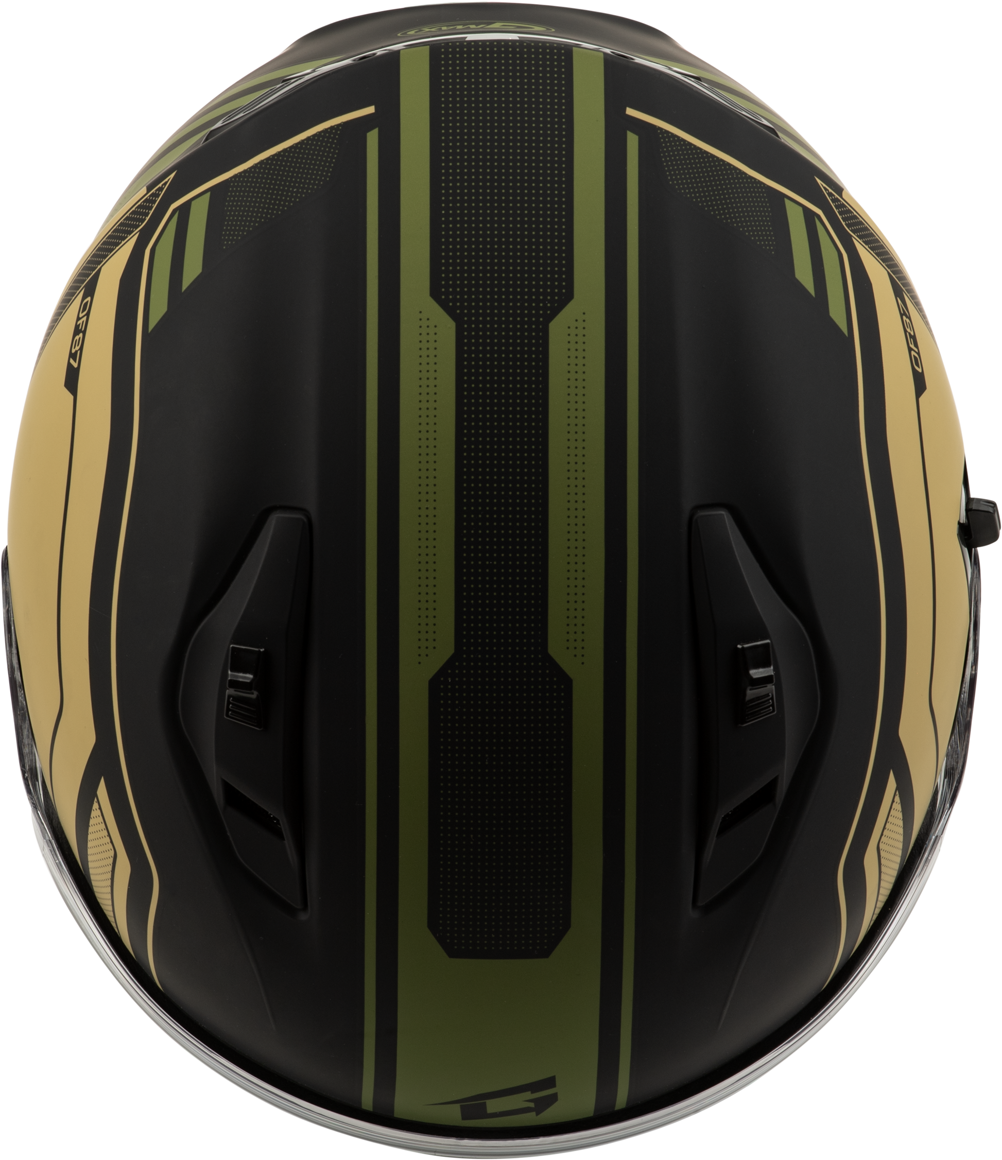 GMAX OF-87 Duke Open-Face Helmet – Matte Black and Green, 2X-Large