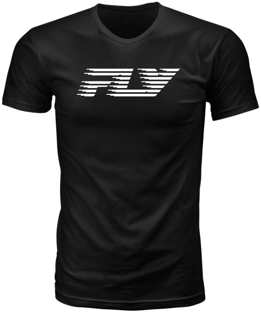 Fly Racing Fast Tee Black X-Large - Short Sleeve Cotton Shirt with Premium Fit