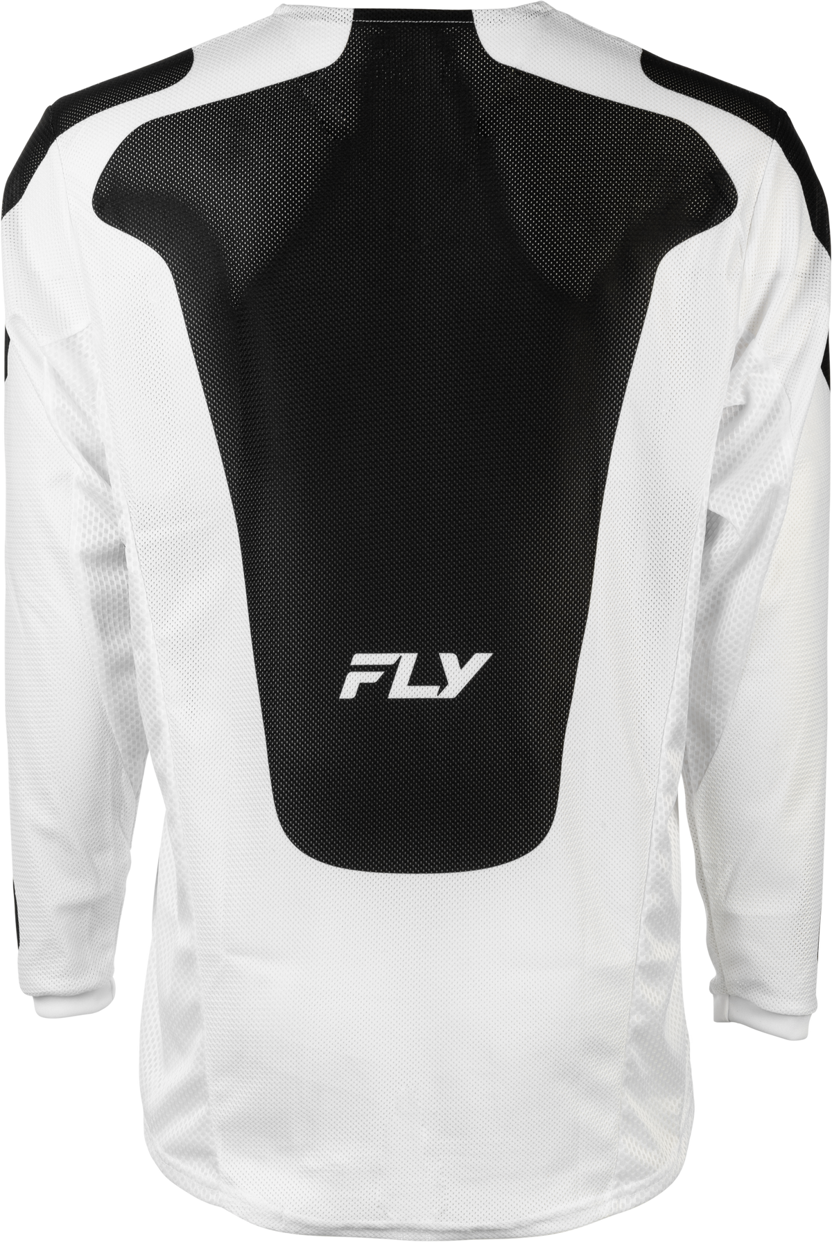 Fly Racing Kinetic Mesh Sym Jersey – White/Black Medium Offroad Performance Shirt