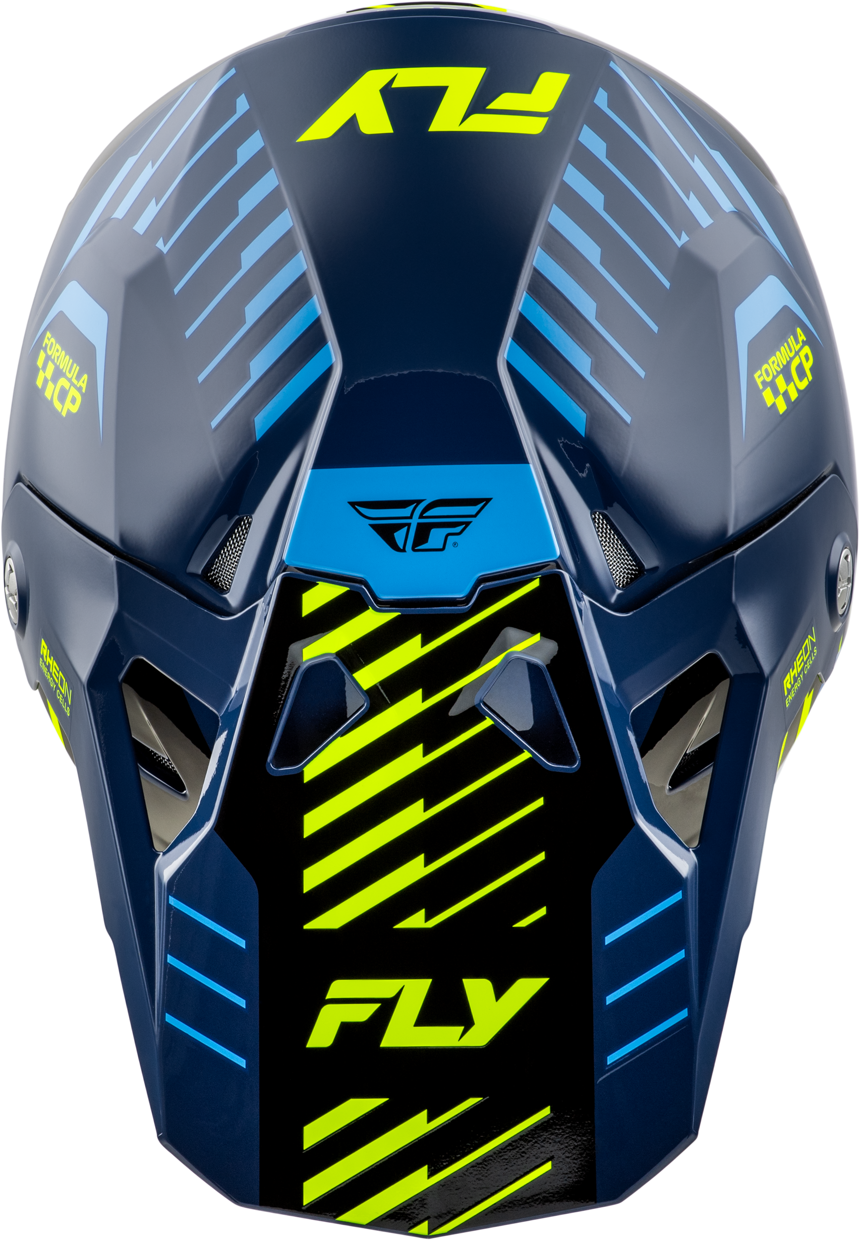 Fly Racing Formula CP Slice Helmet Navy/Hi-Vis/White X-Small – Offroad Full-Face with Impact Absorption Technology