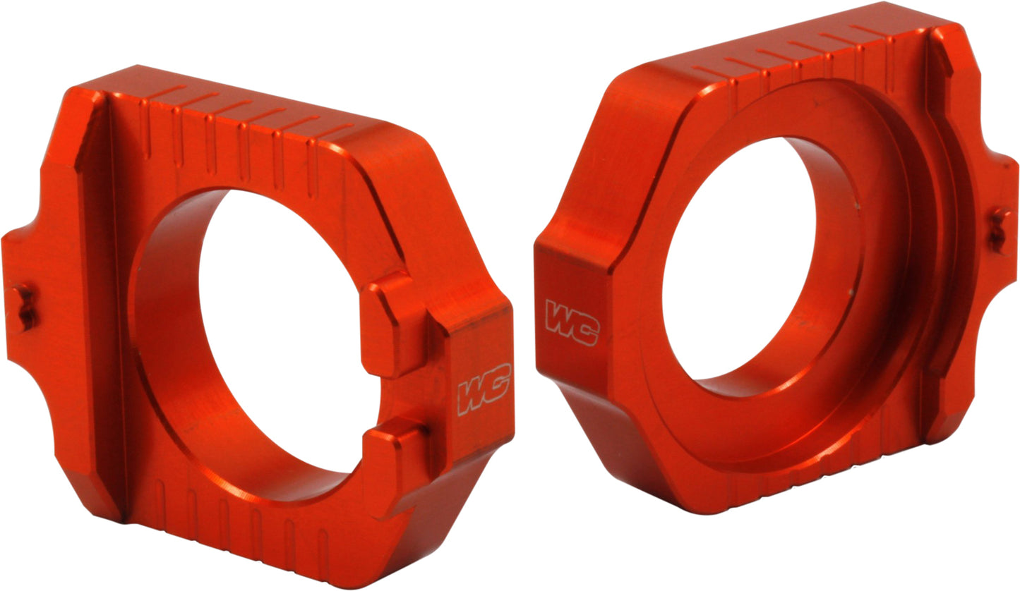 WORKS Elite Axle Block Kit for KTM and Husqvarna Off-Road Models - Part Number 17-263