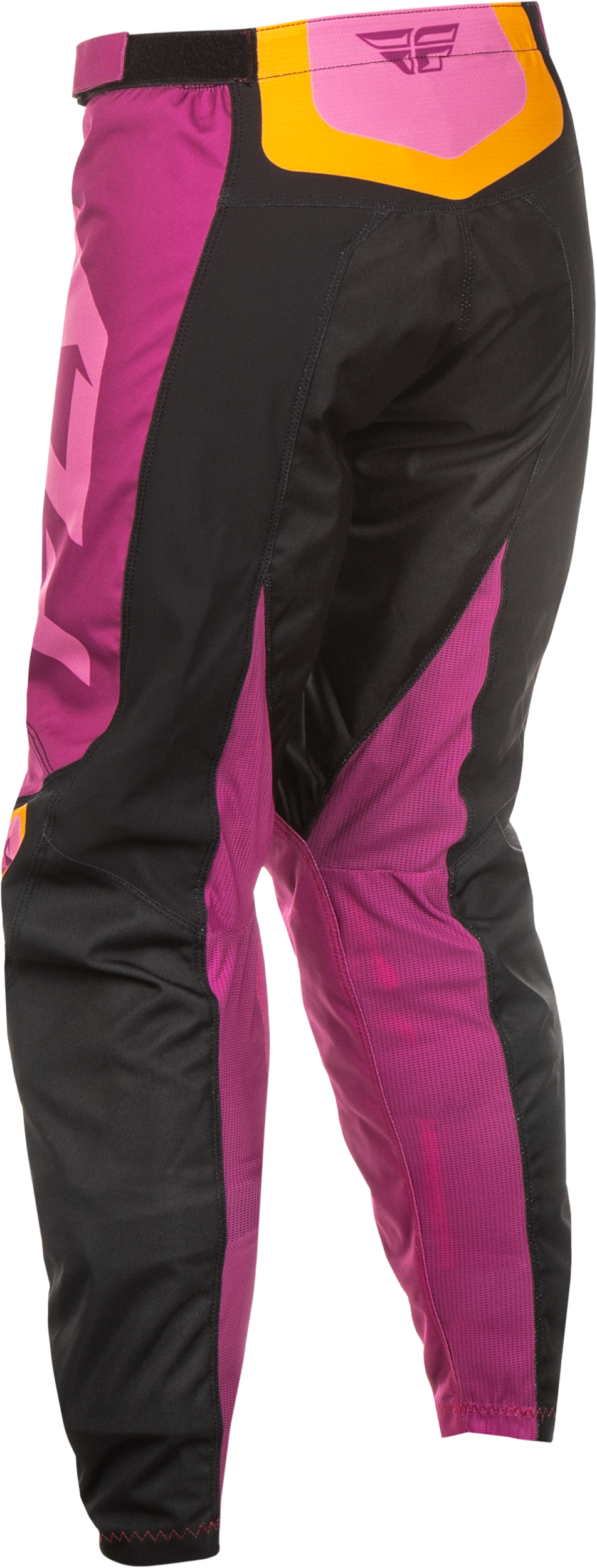 Fly Racing Women's F-16 Offroad Pants - Size US 0/02, Black, Mauve & Yellow