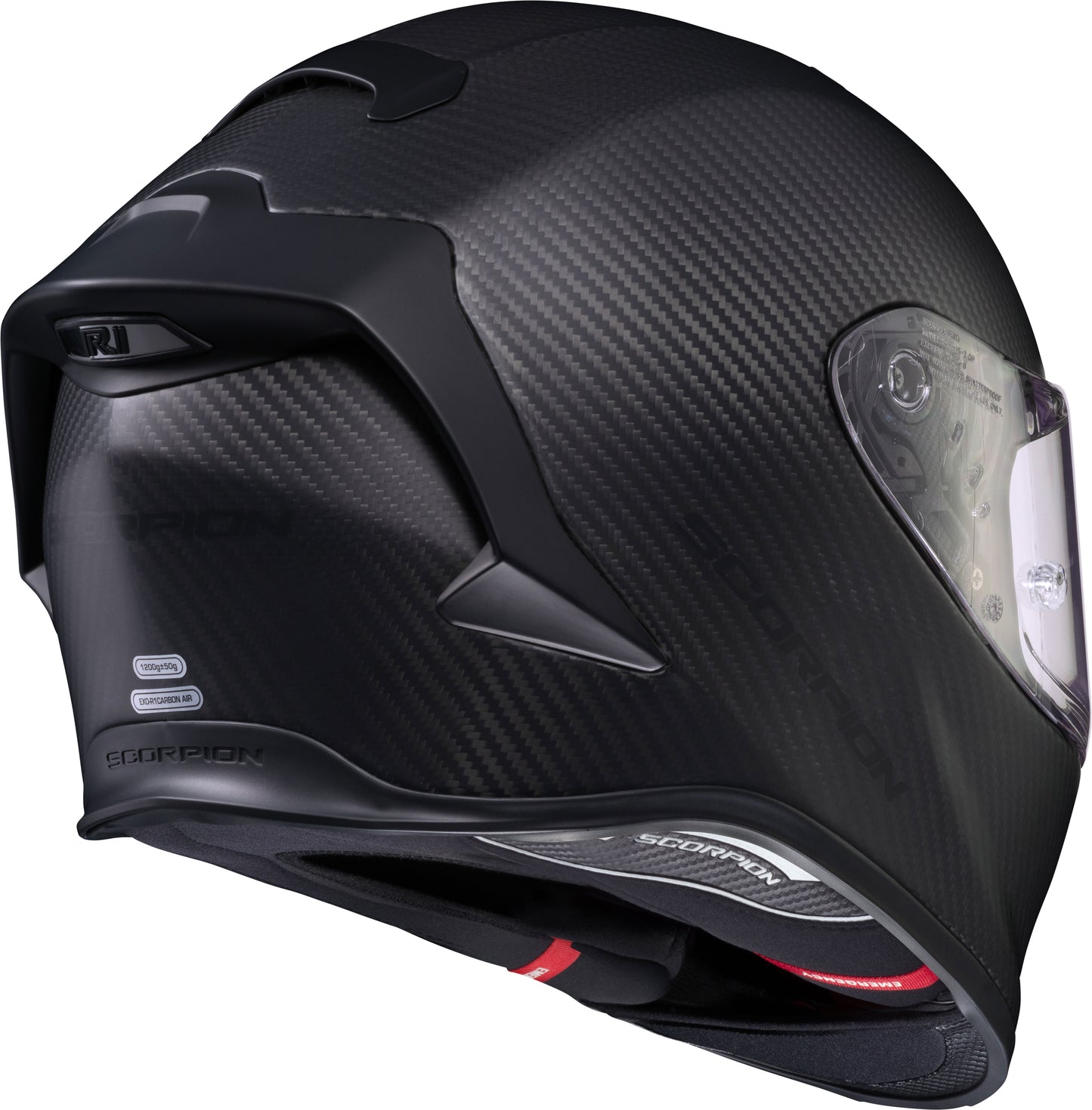 Scorpion EXO Exo R1 Air Full-Face Helmet Carbon Gloss Black Medium