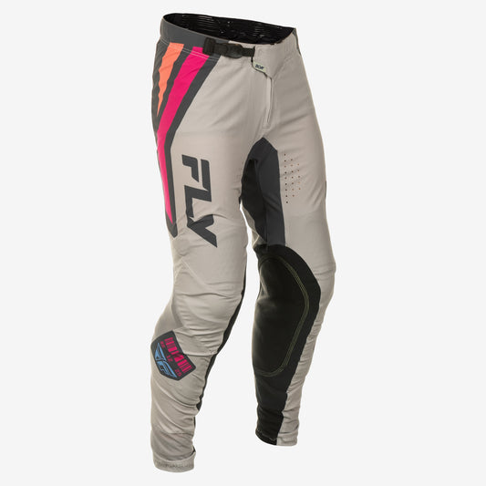 Fly Racing Youth Lite Vice Offroad Pants in Grey/Pink/Coral, Size US 26