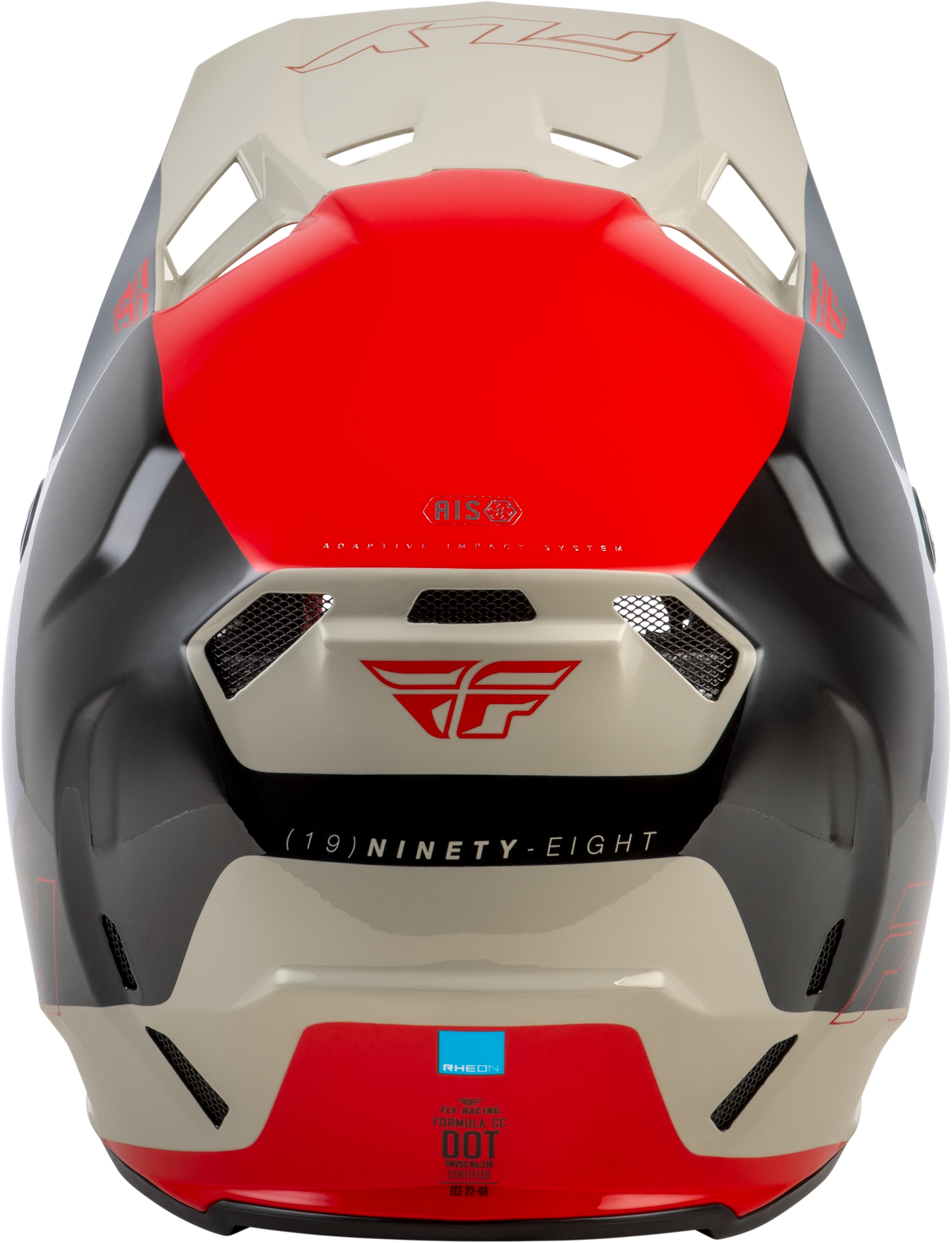 Fly Racing Formula CC Off-Road Helmet - Black/Red/Grey, X-Large
