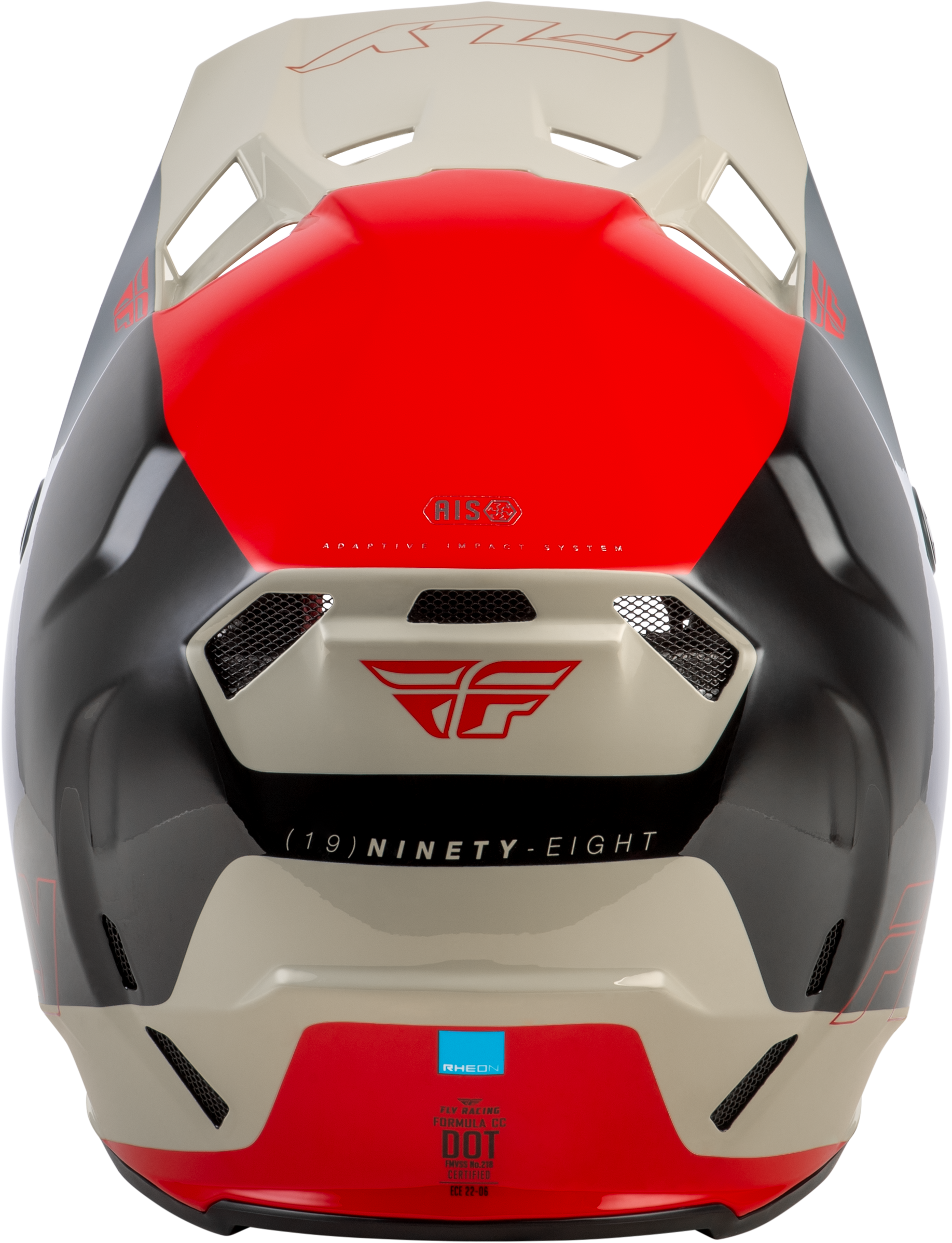Fly Racing Formula CC Off-Road Helmet - Black/Red/Grey, X-Large