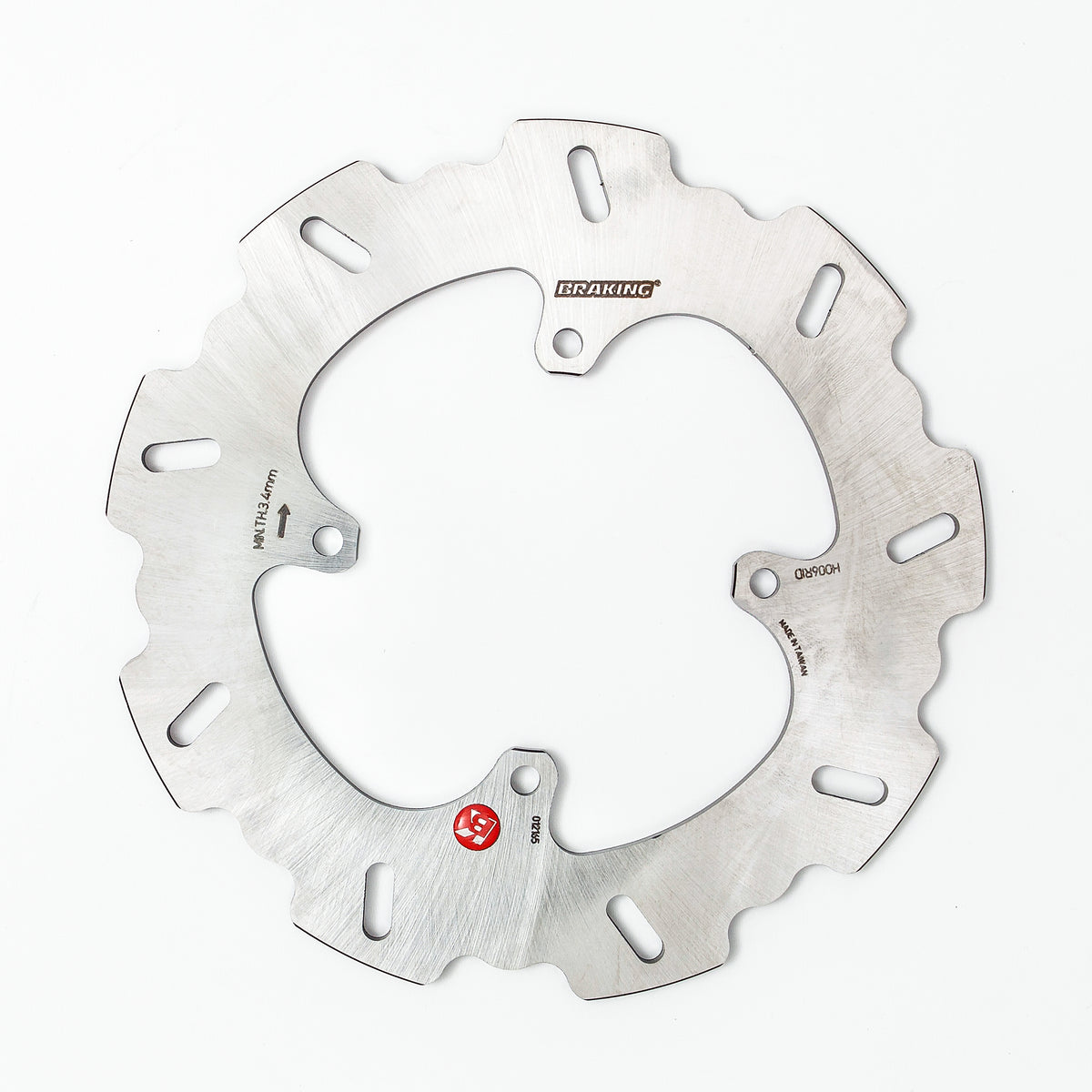 BRAKING HO06RID Rear Wave/Contour Brake Rotor for Honda CRF150R and CR80RB Offroad Models