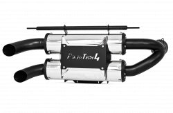 MBRP AT-9515PT Dual Stacked Slip-On Exhaust System for Polaris RZR 900 & XP Models