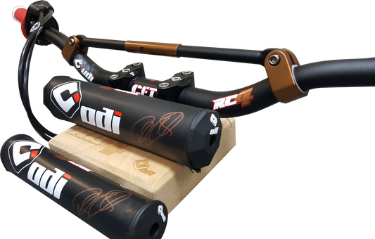 ODI H75BP-RC4 Offroad Handlebar Pad 245mm Black for Enhanced Visibility and Impact Resistance