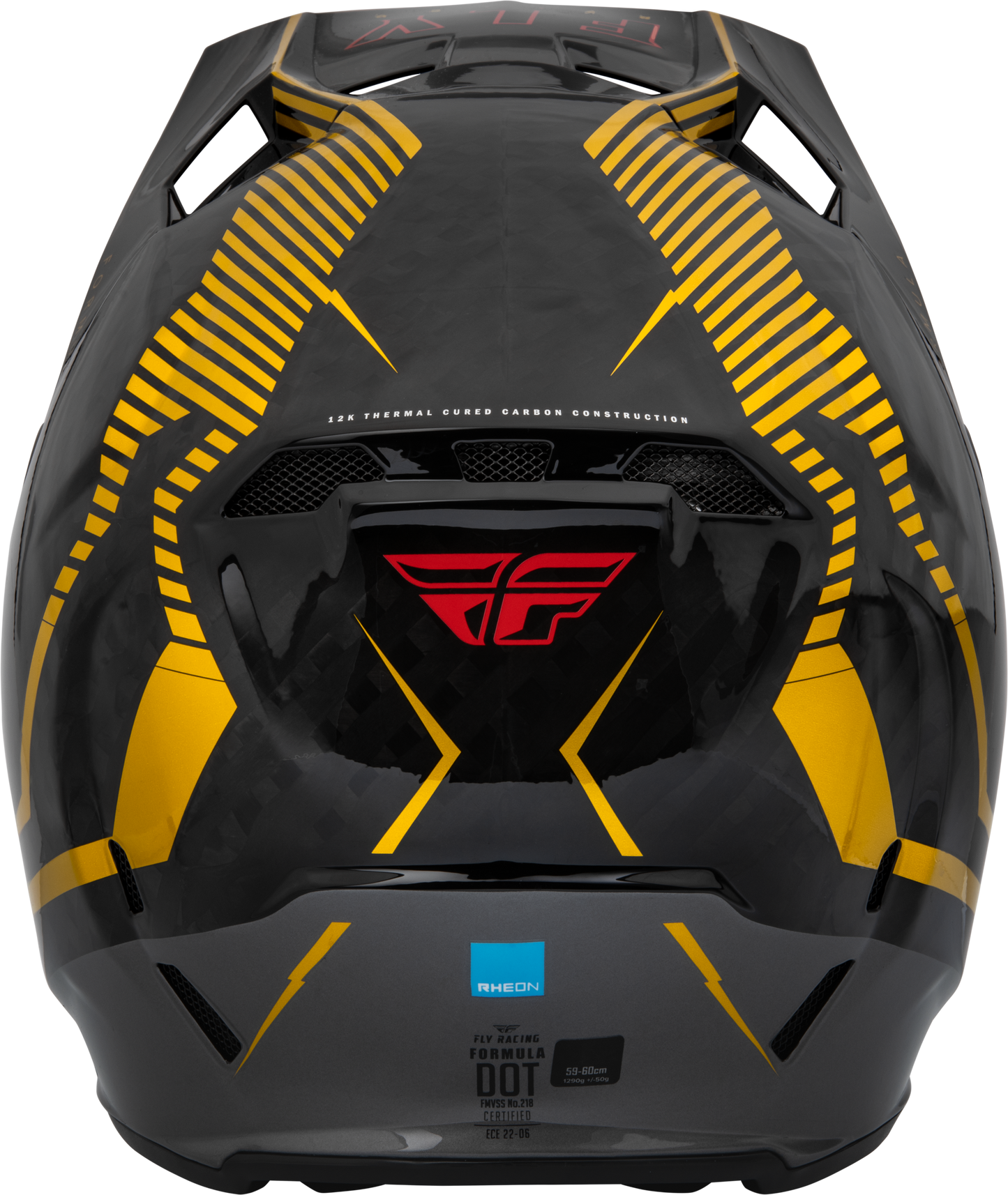Fly Racing Formula Carbon Tracer Off-Road Helmet - X-Small, Gold/Black