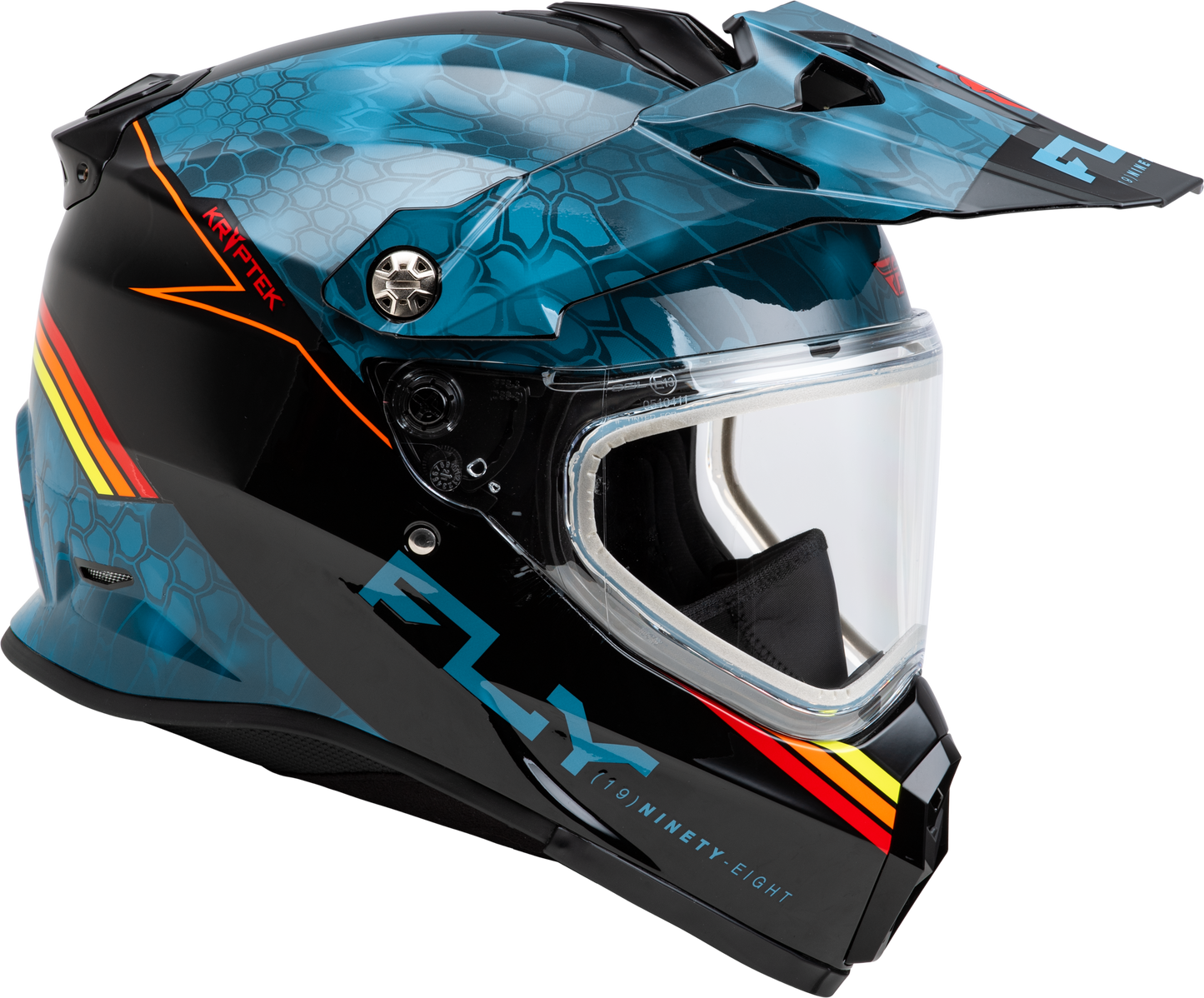 Fly Racing Trekker CW Conceal Helmet 2X-Large in Slate/Black/Red for Snow Sports