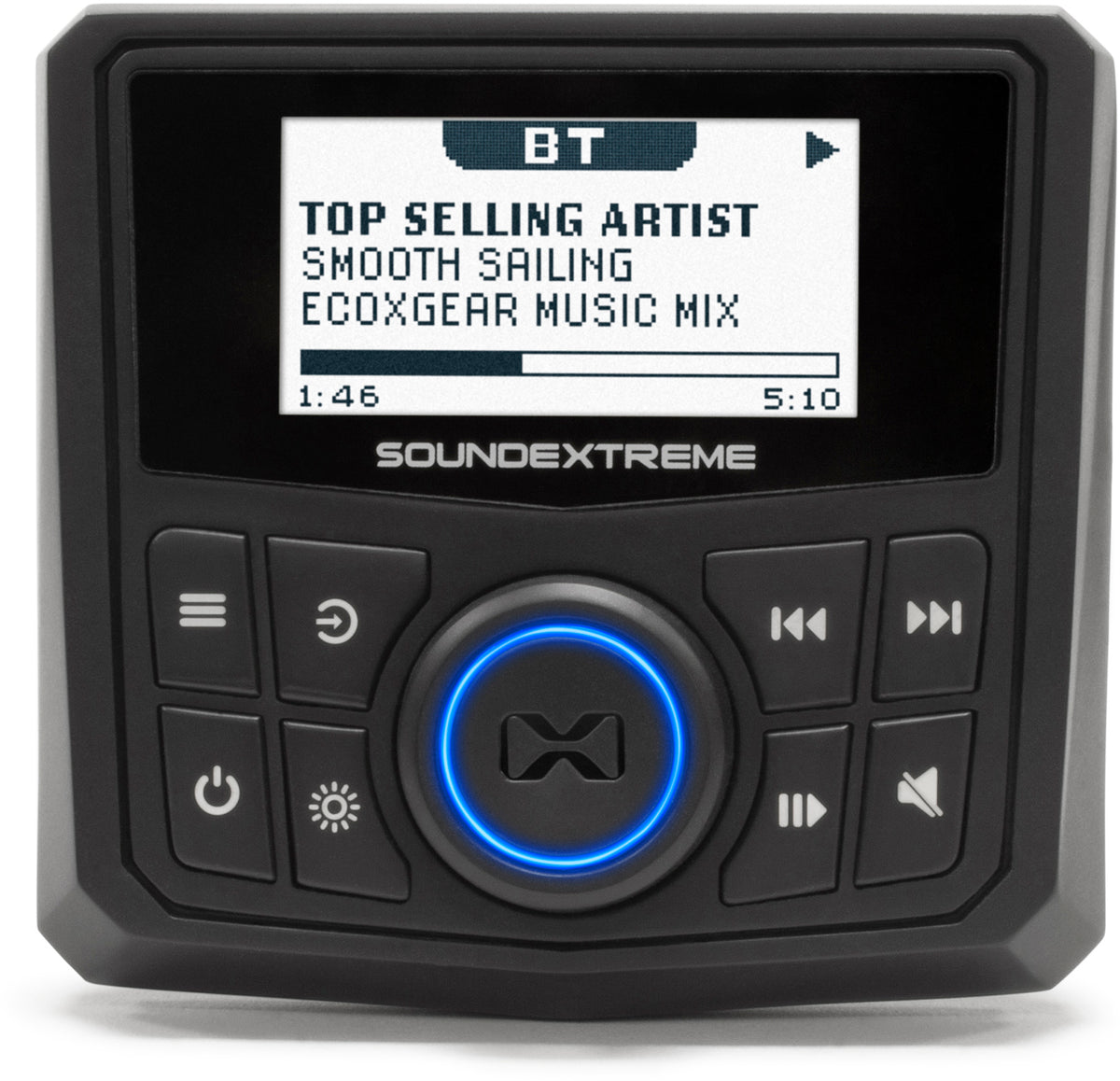 ECOXGEAR SEI-SEMRNGGE Waterproof Marine Radio with 3 Audio Zones and 4 LED Zones