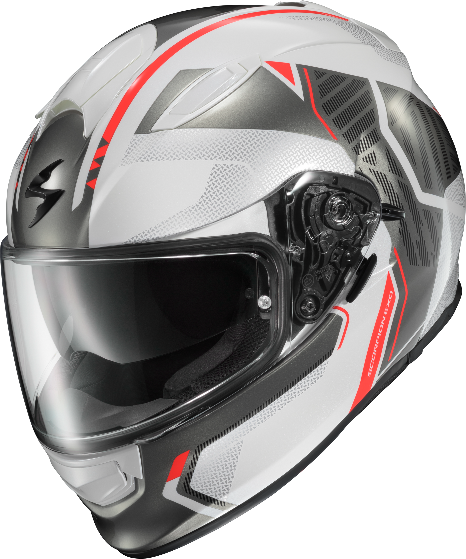 Scorpion EXO Ryzer Full Face Helmet Switch White/Grey Small – DOT and ECE 22.06 Certified Street Helmet