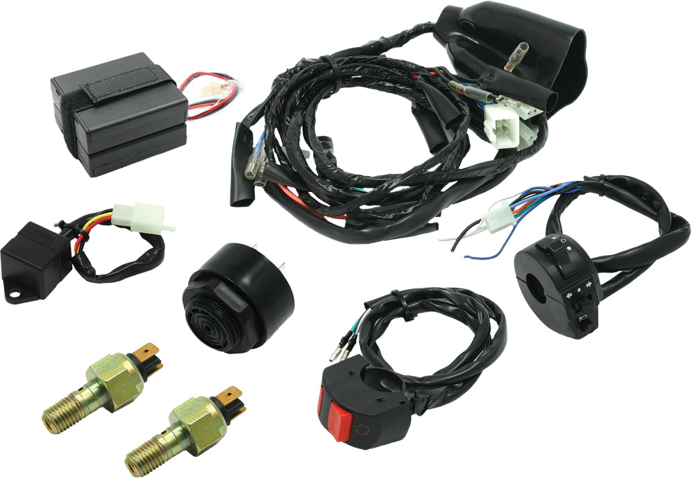 DRC Ez Electric Wire Kit with Anato/601 Flashers for Offroad Competition Bikes