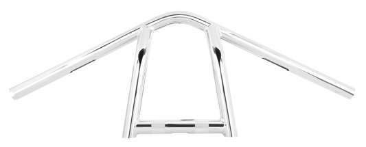 BURLY BRAND Jim 9-Inch Narrow Handlebar for Harley Davidson with Chrome Finish