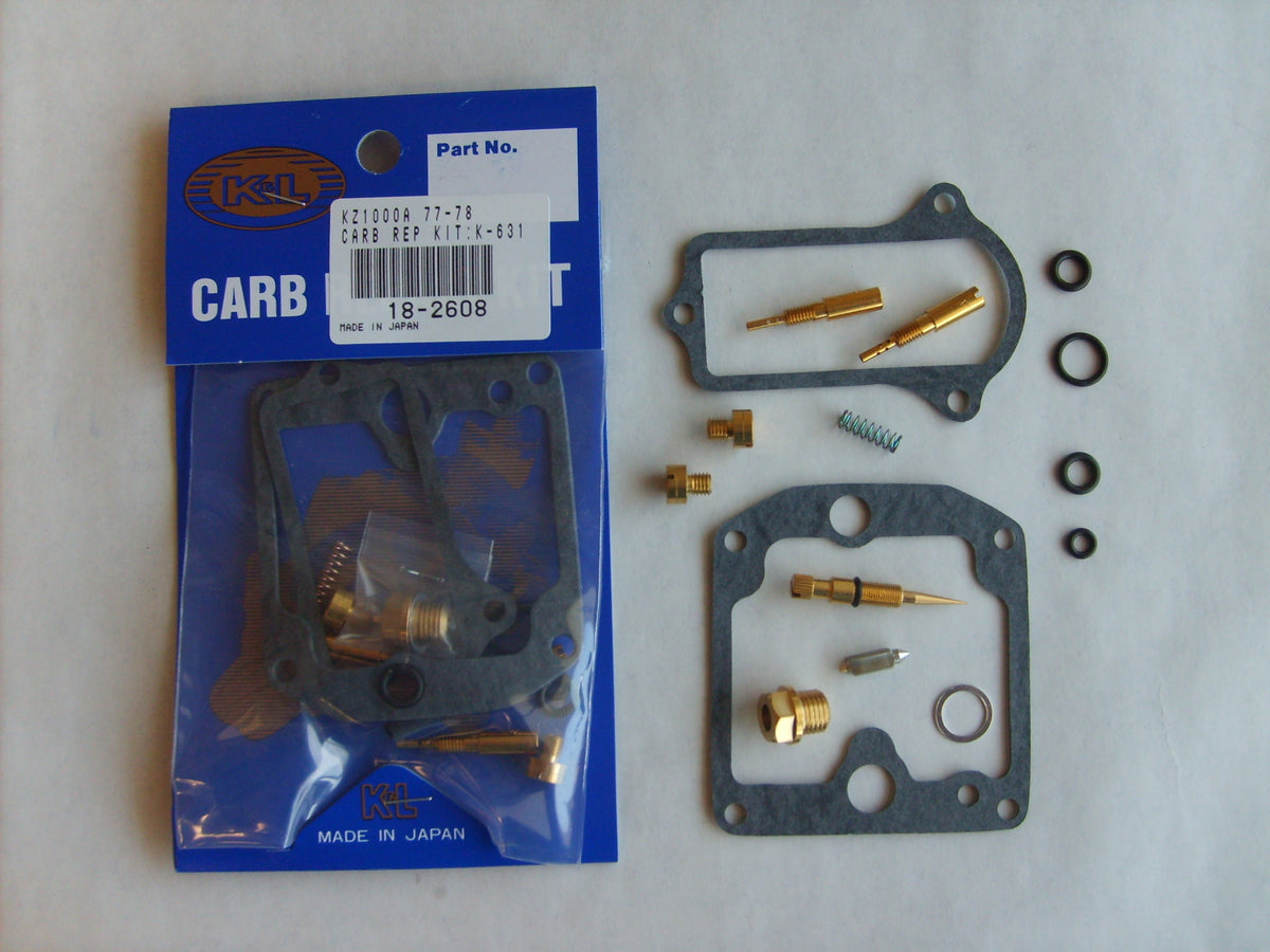 K&L Carburetor Repair Kit for Kawasaki KZ1000C/P, 1977-1978 - Part #18-2608