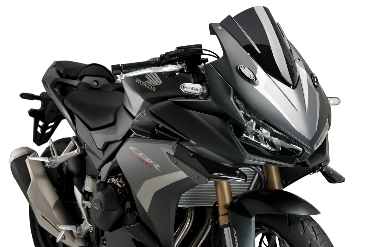 PUIG Sport Side Spoilers Black Hon for Motorcycle – Aerodynamic Body Accessories