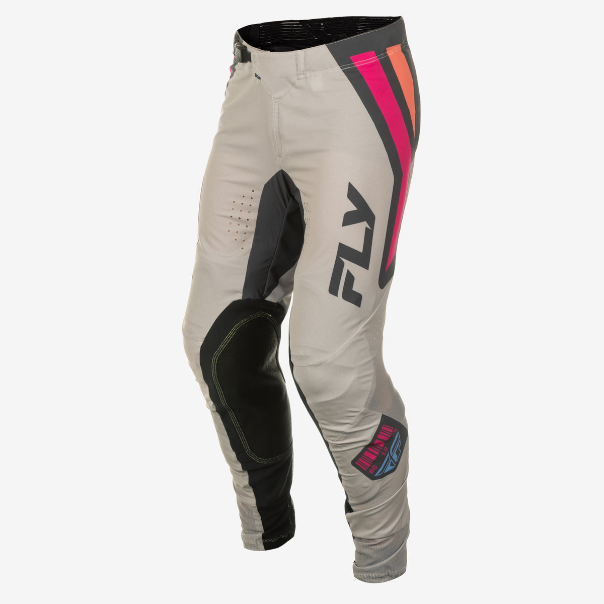 Fly Racing Youth Lite Vice Offroad Pants in Grey/Pink/Coral, Size US 26