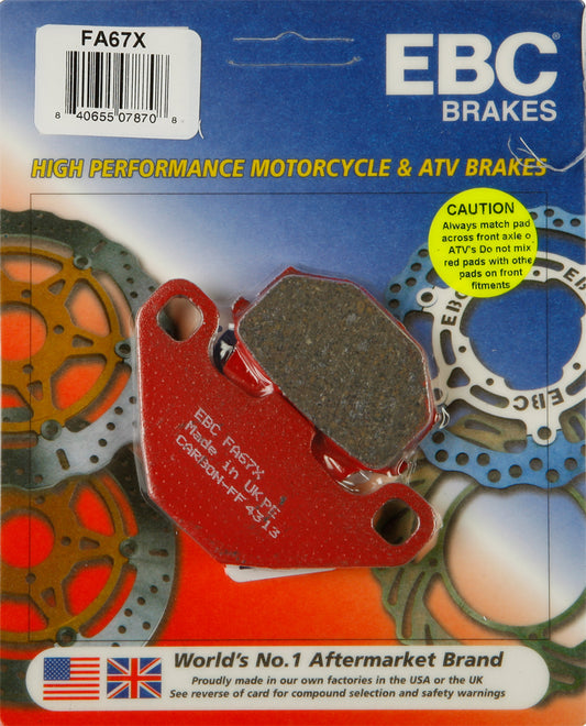EBC Fa67X Carbon X Series Brake Pads for Offroad Vehicles
