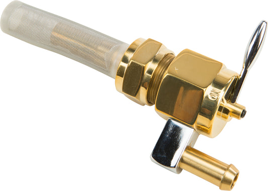 HardDrive Brass Petcock Hex 22mm Downward Position for V-Twin Fuel Systems