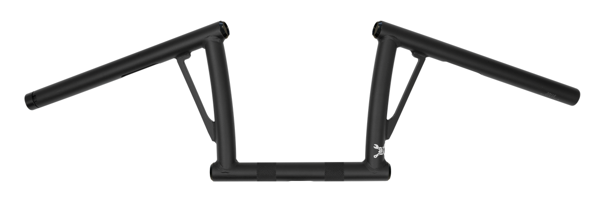BURLY BRAND Viejo Cito 8-inch Matte Black Handlebars - Classic Style for Harley Davidson
