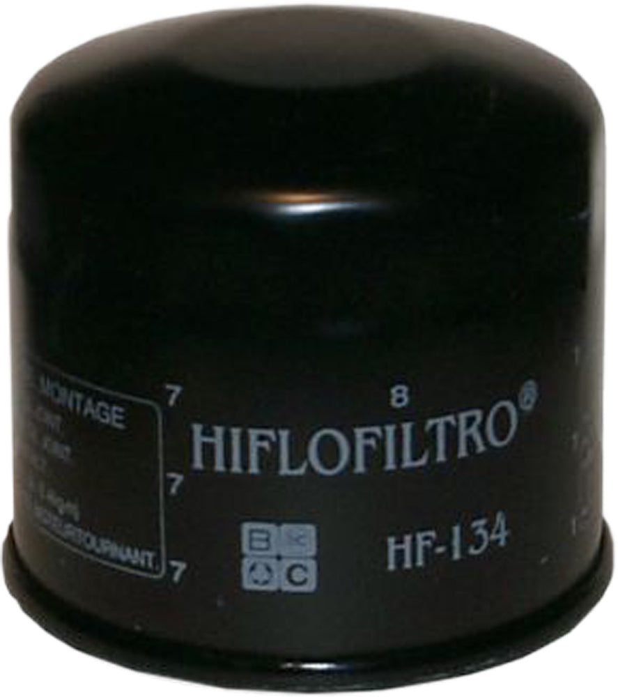 HIFLOFILTRO HF134 Oil Filter for Suzuki Motorcycles - OEM Replacement, Black