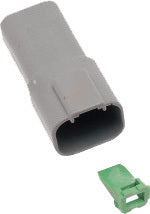 NAMZ Custom Cycle Deutsch DT Series 4-Wire Grey Connector (Part #DR-4G)