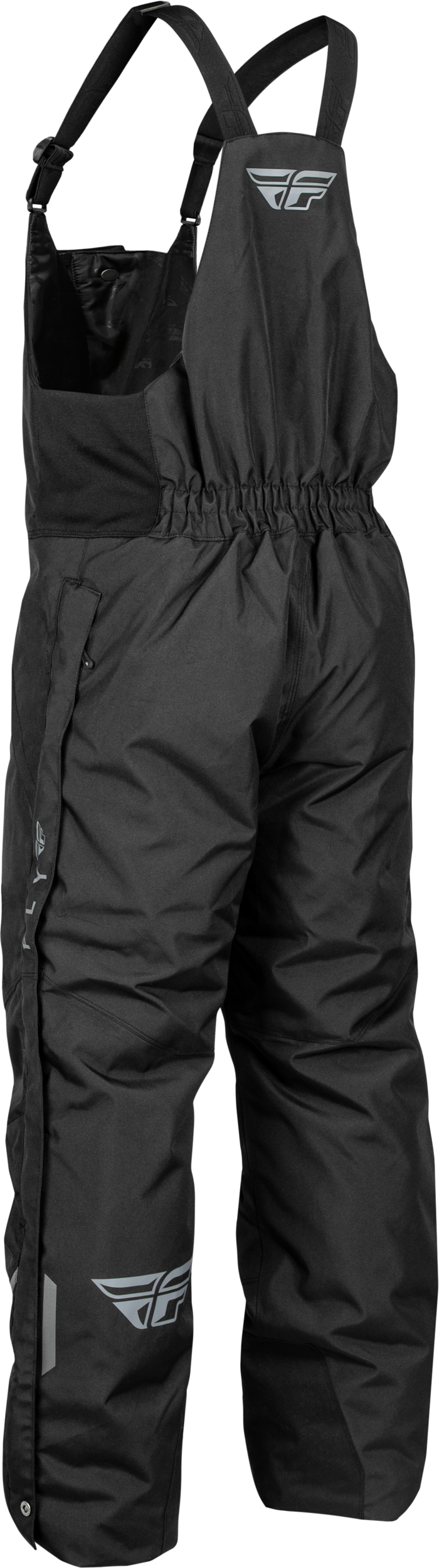Fly Racing Outpost Bibs for Snow - Large Black/Grey with Hydrashield Technology
