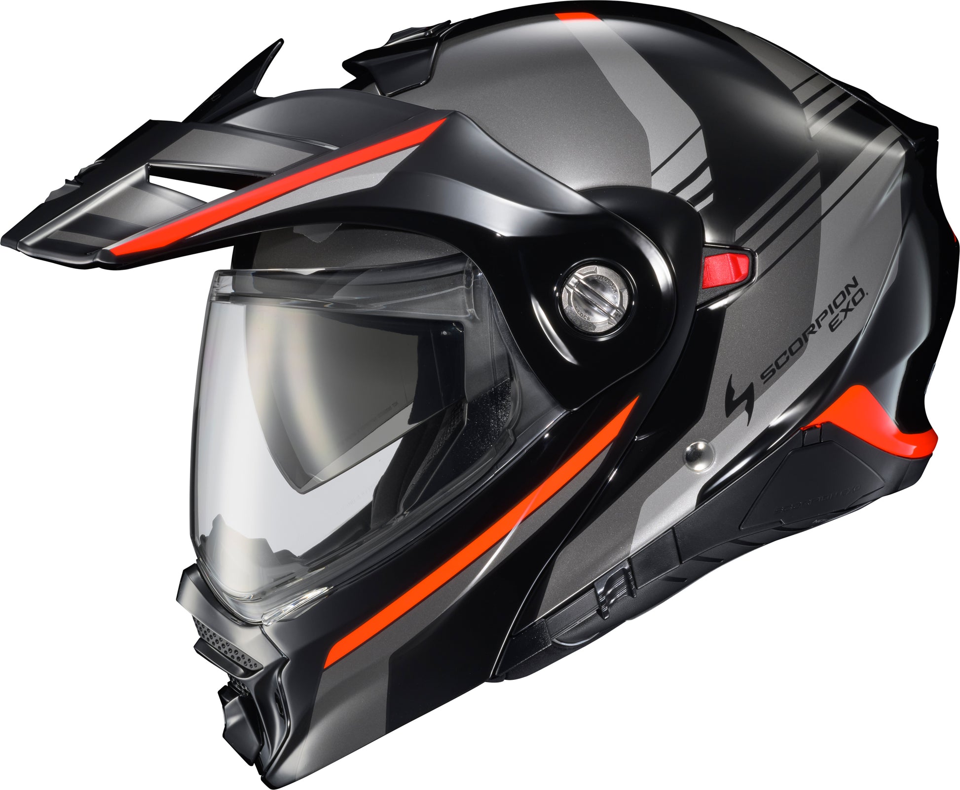 ScorpionEXO Exo-AT960 Modular Helmet Black/Red X-Large with ECE 22.06 Certification