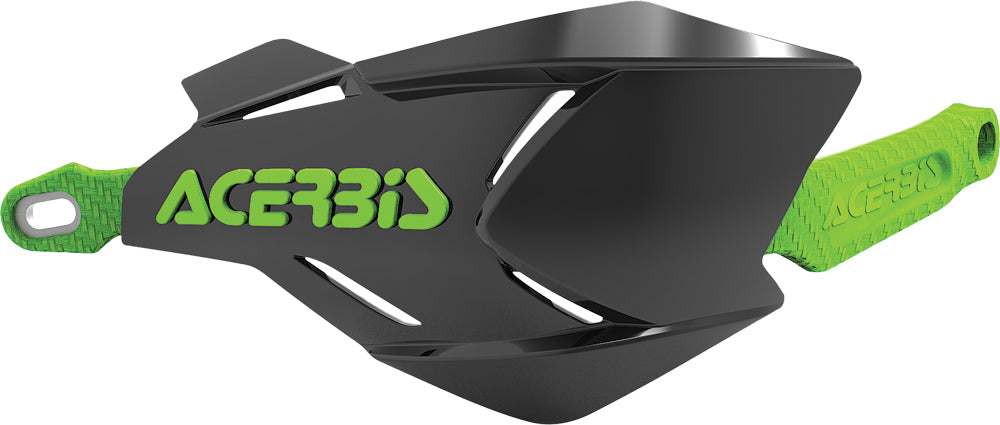 ACERBIS X Factory Handguard Black/Green - Durable Offroad Motorcycle Protection
